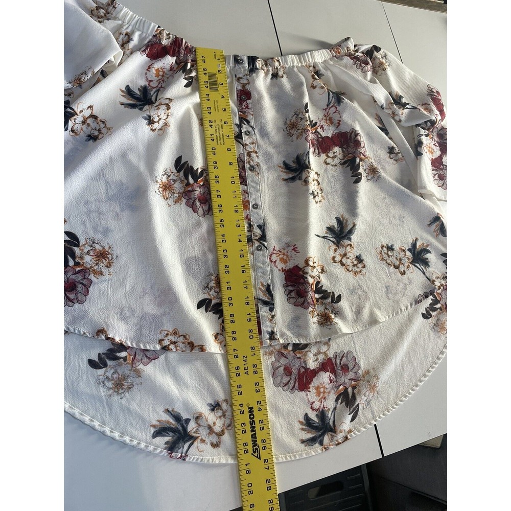 Umgee Womens Oversized Large Floral Bell Sleeve Off Shoulder Boho Cottage - Picture 15 of 15